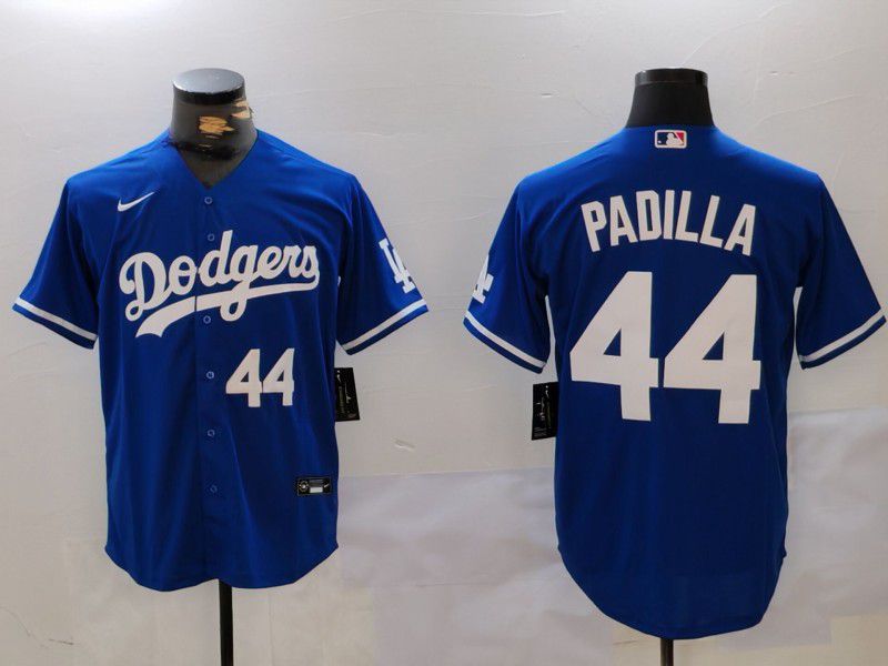 Men Los Angeles Dodgers 44 Padilla Blue Game 2024 Nike MLB Jersey style 3